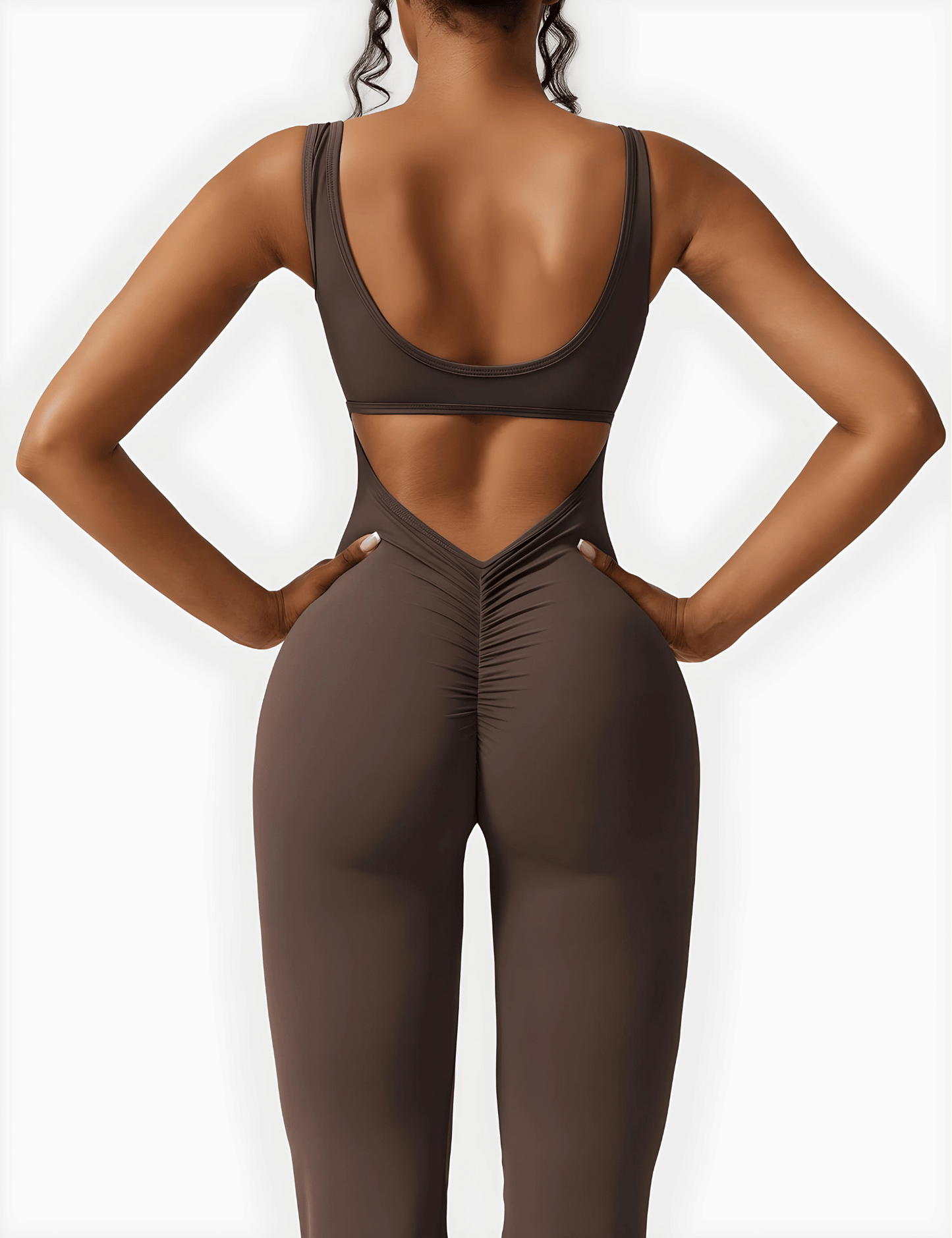 Cheekee V-Back Flared Jumpsuit