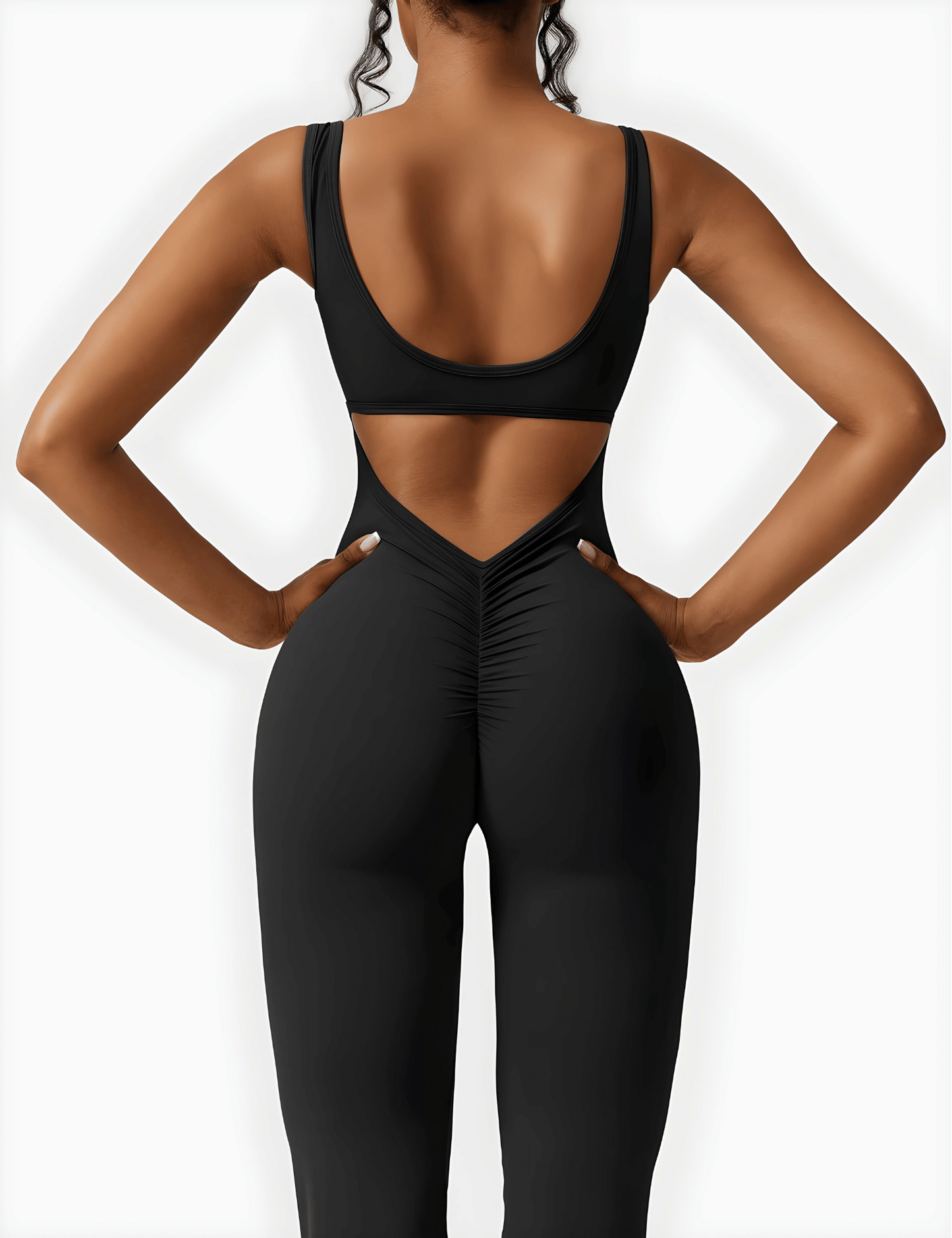 Cheekee V-Back Flared Jumpsuit