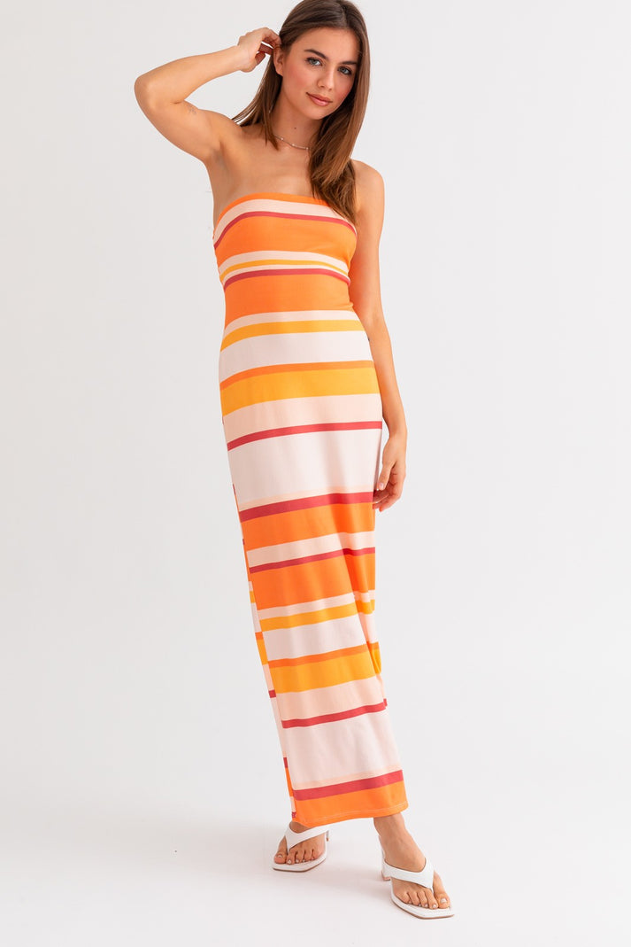 Cheekee's Orange Tube Dress