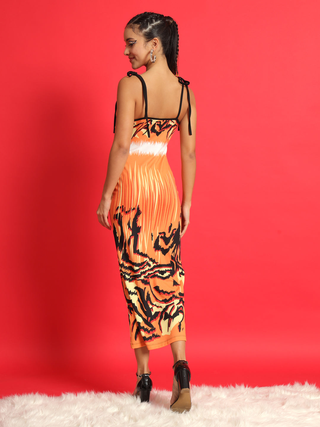Women Bodycon Multicolor Dress