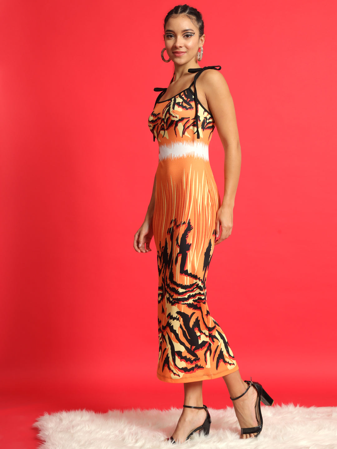 Women Bodycon Multicolor Dress