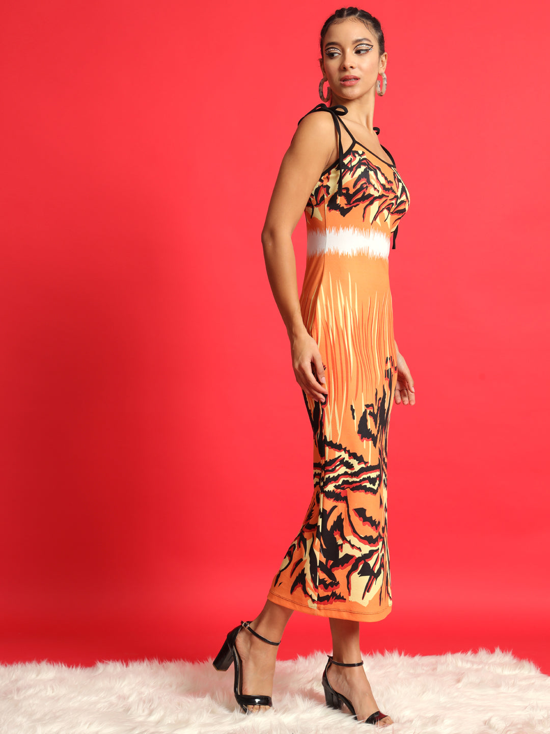 Women Bodycon Multicolor Dress