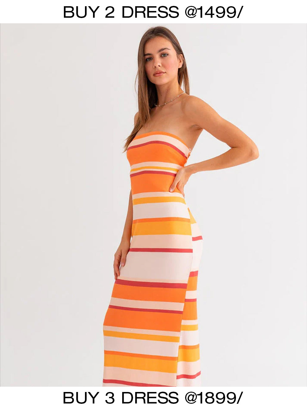 Cheekee's Orange Tube Dress