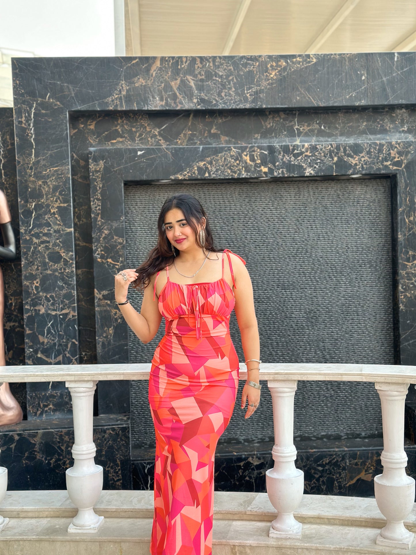 Women Bodycon Multicolor Dress