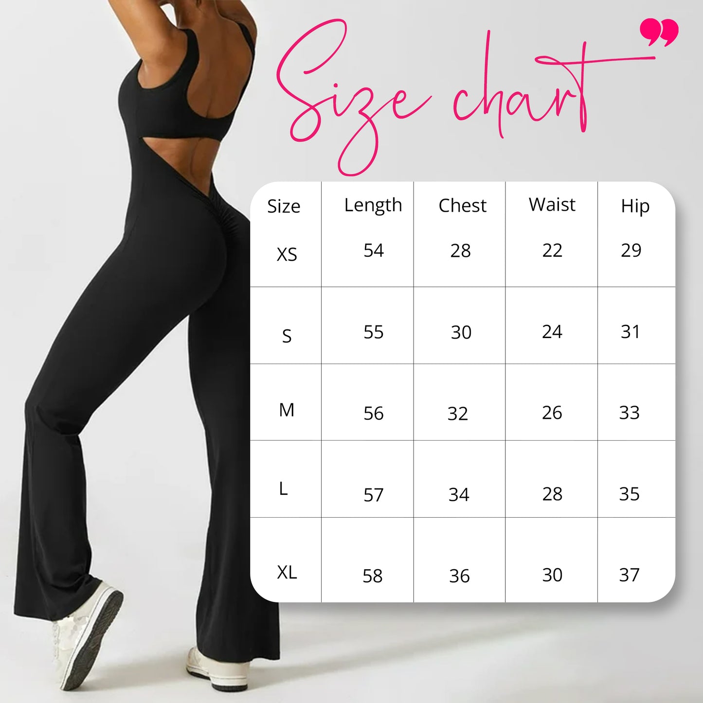 Cheekee V-Back Flared Jumpsuit