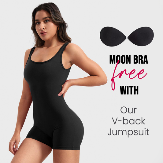 V-Back Snatched Romper + FREE Moon Bra (Limited-Time Combo)