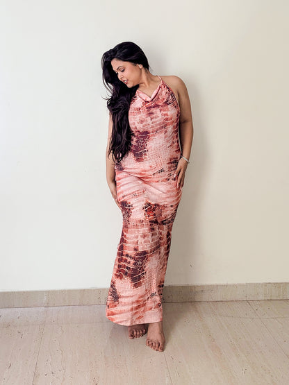Cheekee Sleek & Stunning Women's Multicolor Bodycon  Dress