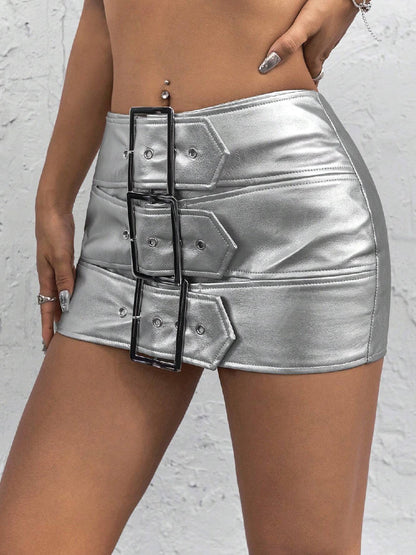 Cheekee "Silver Streak" Skort – Bold, Edgy & Unstoppable ✨