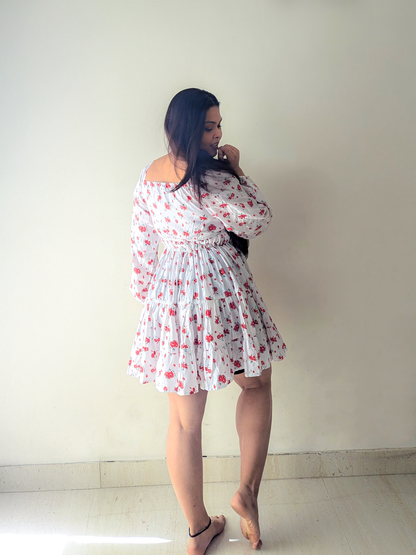 Cheekee's Bold & Beautiful Fit & Flare Multicolor Dress