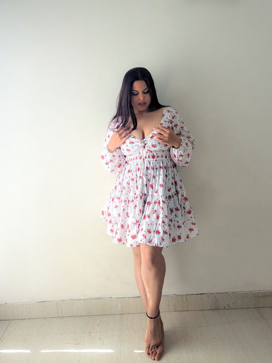 Cheekee's Bold & Beautiful Fit & Flare Multicolor Dress