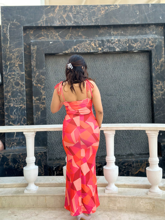 Women Bodycon Multicolor Dress
