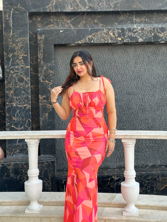 Women Bodycon Multicolor Dress