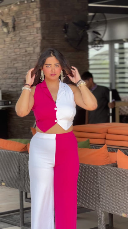 Chic Contrast Co-ord Set – Bold & Beautiful 💖✨