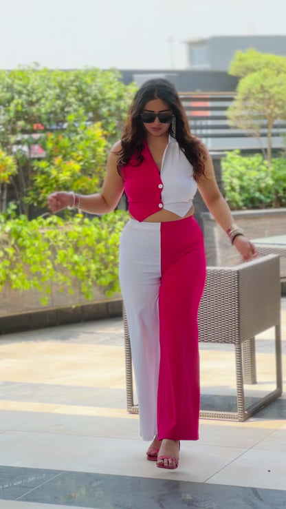 Chic Contrast Co-ord Set – Bold & Beautiful 💖✨
